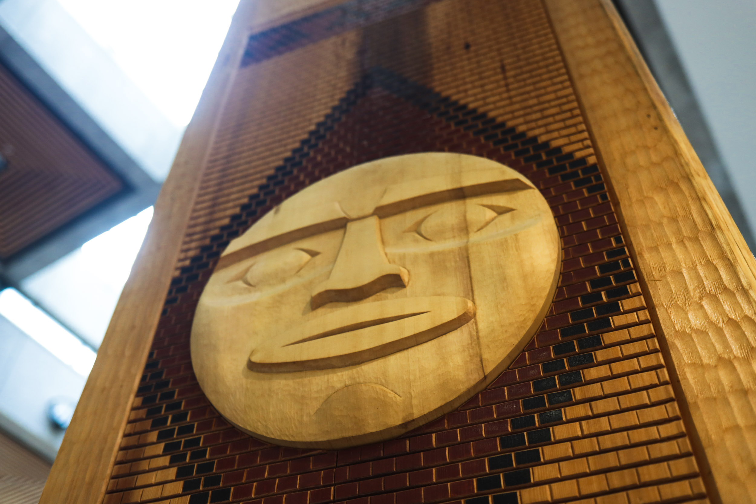 Traditional indigenous art inside of a healthcare facility