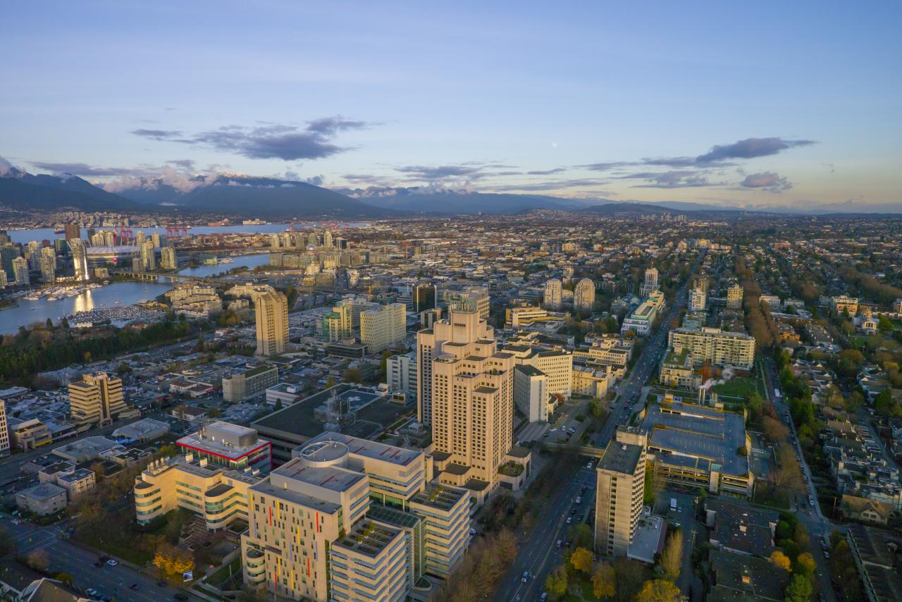 Aerial photo of VGH campus