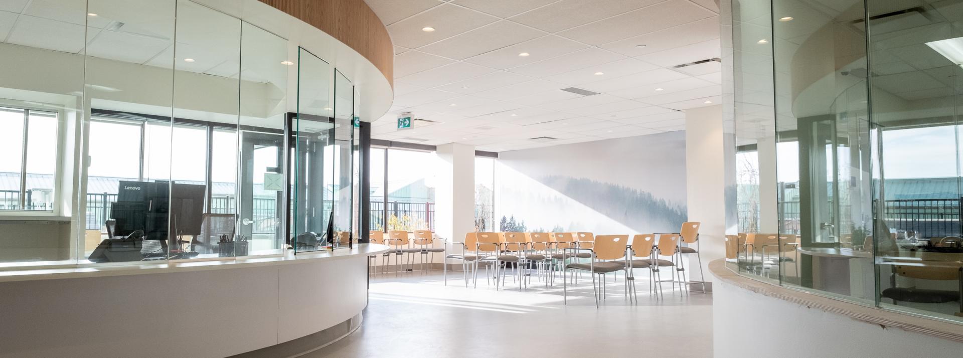 waiting room of North Vancouver Urgent and Primary Care Centre