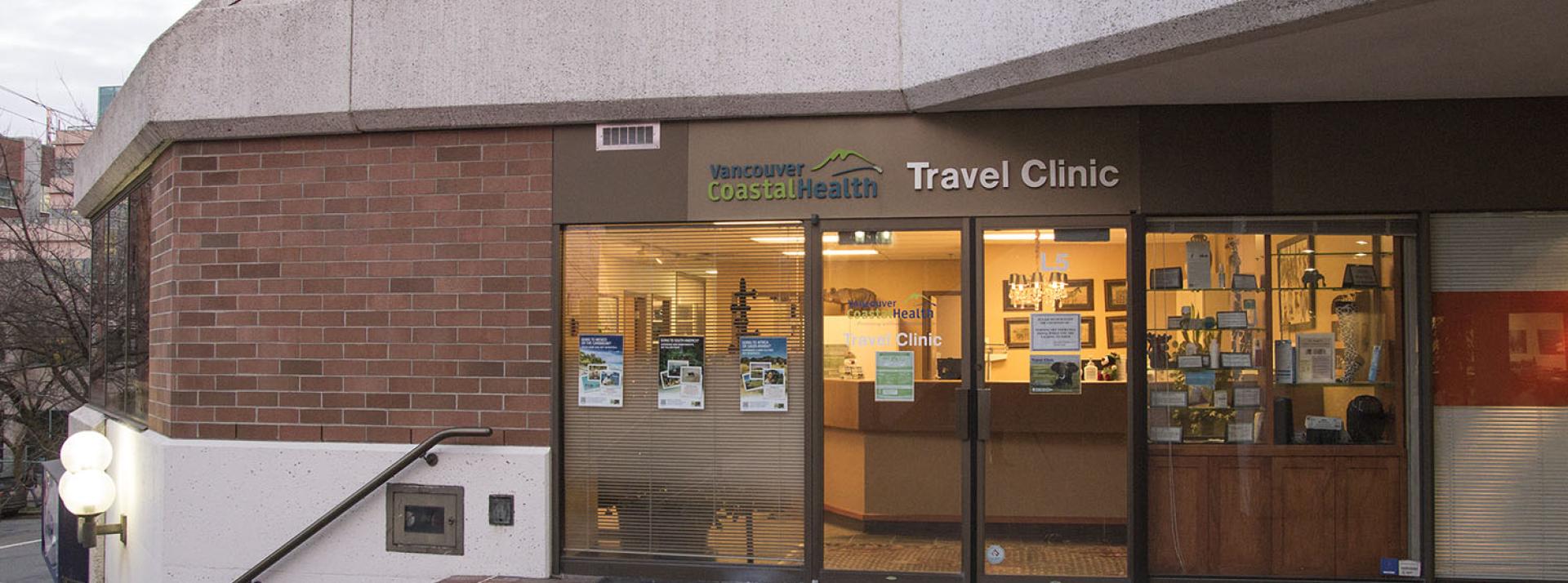 Outside of the VCH travel clinic