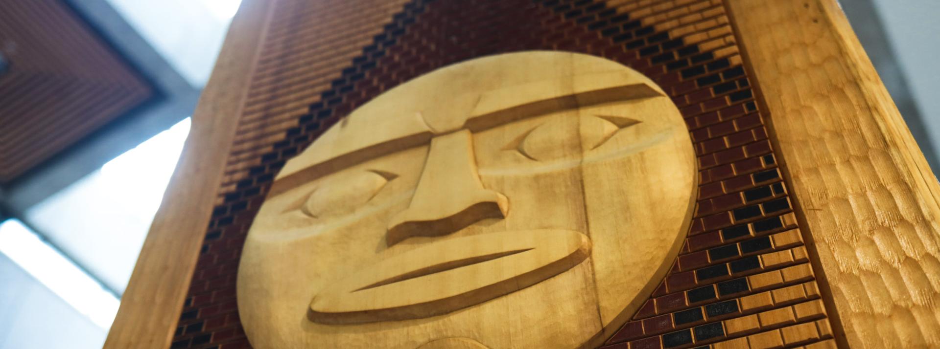 Traditional indigenous art inside of a healthcare facility 
