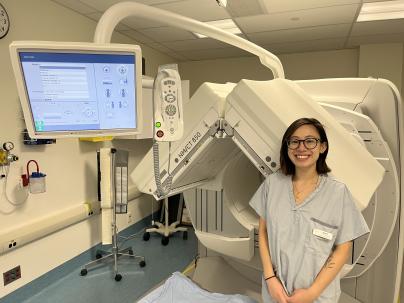Medical Radiation Technologist with equipment