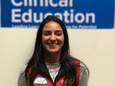 healthcare worker smiling