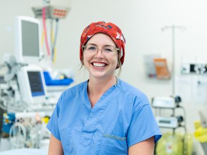 Nurse in operating room