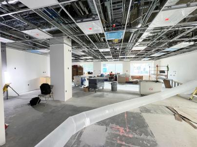 Cancer Care Clinic treatment area during renovations
