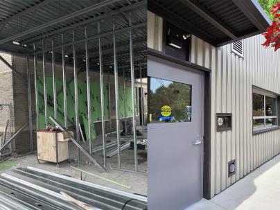 Before and after construction of the new UBC medical education centre at richmond hospital