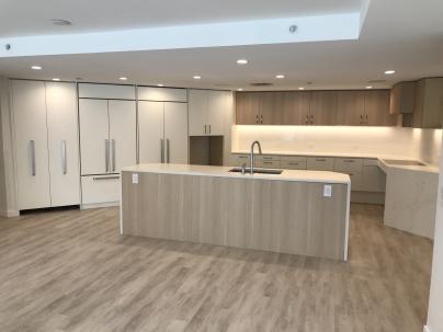 Empty kitchen space