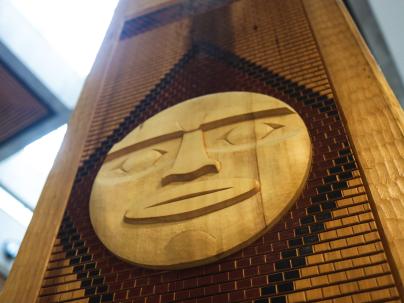 Traditional indigenous art inside of a healthcare facility 